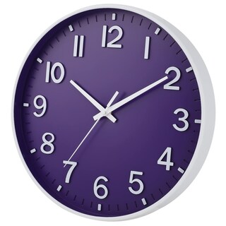 Foto 3 | Foto 3 | Reloj De Pared Hzdhclh Morado De 30 Cm Funciona Con Pilas Y Silencioso - Venta Internacional.