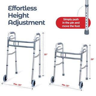 Foto 2 | Foto 2 | Walker Medical King Walkers Para Personas Mayores De Aluminio Con 2 Ruedas - Venta Internacional.