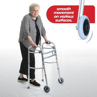 Foto 7 | Foto 7 | Walker Medical King Walkers Para Personas Mayores De Aluminio Con 2 Ruedas - Venta Internacional.