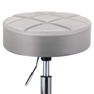 Foto 6 | Foto 6 | Taburete Con Ruedas Leopard Redondo Ajustable Para Trabajo Médico Gris Claro - Venta Internacional.