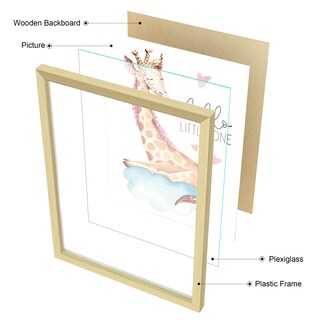 Foto 4 | Foto 4 | Arte Decorativo De Pared De Hannah Funny Woodland Baby Nursery Paquete De 5 - Venta Internacional.