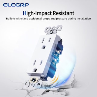 Foto 3 | Foto 3 | Enchufe Eléctrico De Pared Elegrp 15 A 125 V Estándar Paquete De 20 - Venta Internacional.