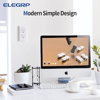 Foto 6 | Foto 6 | Enchufe Eléctrico De Pared Elegrp 15 A 125 V Estándar Paquete De 20 - Venta Internacional.