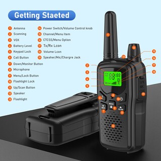 Foto 2 | Foto 2 | Walkie Talkies Erelis De Largo Alcance De 3 A 5 Millas 22 Canales Frs - Venta Internacional.