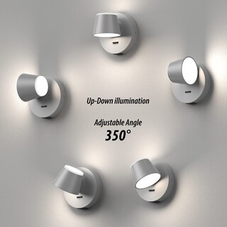 Foto 4 | Foto 4 | Lámpara De Pared Led Ursola Con Puerto De Carga Usb Color Gris - Venta Internacional.