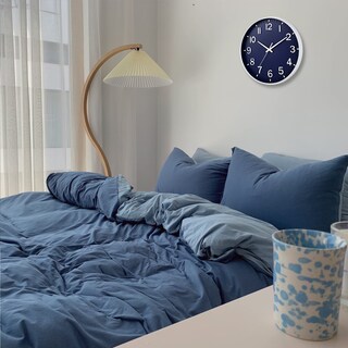 Foto 6 | Foto 6 | Reloj De Pared Hzdhclh Azul Marino De 30 Cm Funciona Con Pilas Y Silencioso - Venta Internacional.