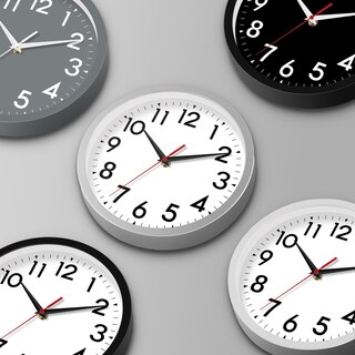 Foto 2 | Foto 2 | Reloj De Pared Daxsmy Negro De 25 Cm Funciona Con Pilas Y Silencioso - Venta Internacional.