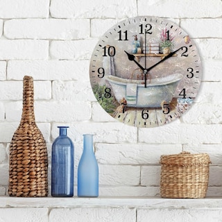 Foto 4 | Foto 4 | Reloj De Pared Junzan Silent De Plástico Para Baño  25 X 25 X 0 5 Cm - Venta Internacional.