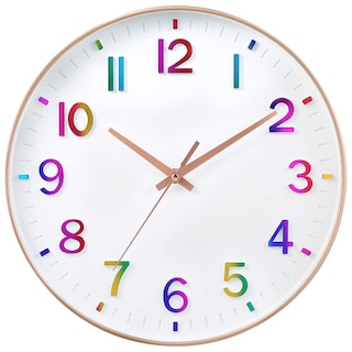 Foto 1 | Foto 1 | Reloj De Pared Hzdhclh Para Niños  Funciona Con Pilas  30 Cm  Silencioso  No Hace Tictac - Venta Internacional.