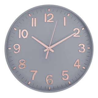 Foto 1 | Foto 1 | Reloj De Pared Hzdhclh Moderno De 30 Cm  Silencioso  No Hace Tictac  Gris Y Dorado - Venta Internacional.
