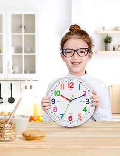 Foto 4 | Foto 4 | Reloj De Pared Lantoo Silent Kids Que No Hace Tictac Con Batería De 30 Cm - Venta Internacional.
