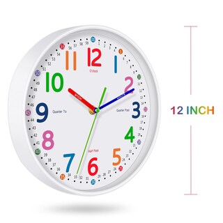 Foto 5 | Foto 5 | Reloj De Pared Lantoo Silent Kids Que No Hace Tictac Con Batería De 30 Cm - Venta Internacional.