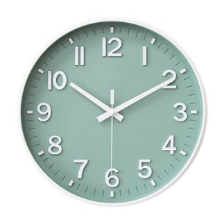 Foto 1 | Foto 1 | Reloj De Pared Hzdhclh Verde De 30 Cm Funciona Con Pilas Silencioso No Hace Tictac - Venta Internacional.