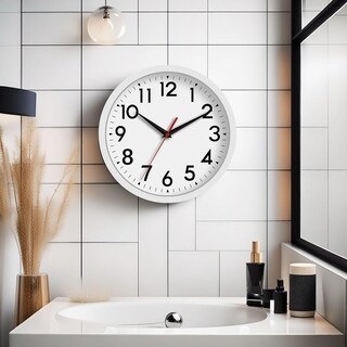 Foto 6 | Foto 6 | Reloj De Pared Daxsmy Moderno De 25 Cm Funciona Con Pilas Silencioso Blanco - Venta Internacional.