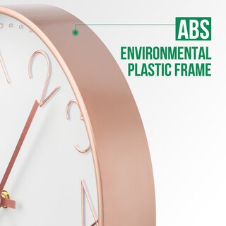 Foto 4 | Foto 4 | Reloj De Pared Bakbrand No Hace Tictac Y Silencioso 30 Cm Oro Rosa - Venta Internacional.