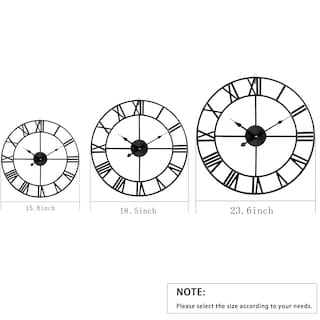 Foto 5 | Foto 5 | Reloj De Pared Leike 18 5 Vintage Moderno Redondo De Metal Plateado - Venta Internacional.