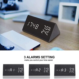 Foto 2 | Foto 2 | Despertador Electrónico De Temperatura Y Humedad Con Alarma De Regalo - Venta Internacional.