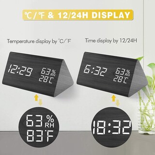 Foto 3 | Foto 3 | Despertador Electrónico De Temperatura Y Humedad Con Alarma De Regalo - Venta Internacional.