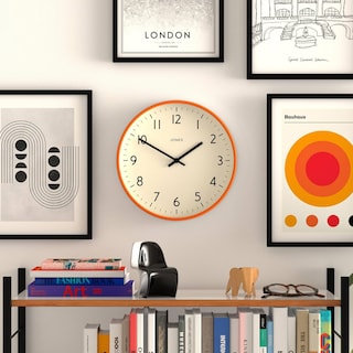 Foto 3 | Foto 3 | Reloj De Pared Jones Clocks  Studio Modern 30 Cm Naranja - Venta Internacional.