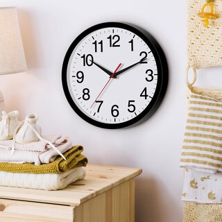 Foto 4 | Foto 4 | Reloj De Pared Rohioue Modern De 35 Cm Funciona Con Pilas Negro - Venta Internacional.