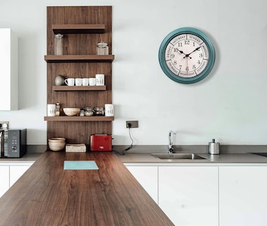 Foto 5 | Foto 5 | Reloj De Pared Zyzamay Retro 30 Cm Con El Día De La Semana  Color Verde - Venta Internacional.