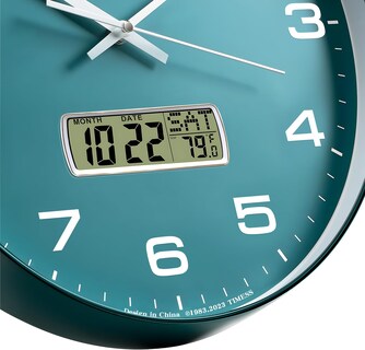 Foto 4 | Foto 4 | Reloj De Pared Timess De 12 Esferas Silencioso  Funciona Con Pilas Y Pantalla Lcd - Venta Internacional.