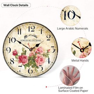 Foto 3 | Foto 3 | Reloj De Pared Toudorp Home  35 Cm  Silencioso  De Cuarzo  Que No Hace Tictac - Venta Internacional.