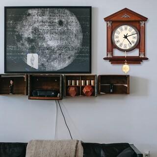 Foto 3 | Foto 3 | Reloj De Pared De Repuesto Con Péndulo Beavorty Metal Dorado - Venta Internacional.