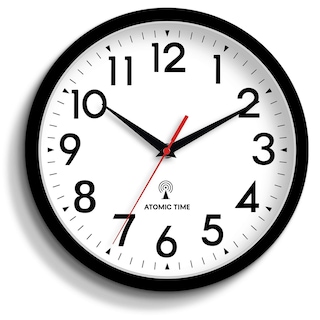 Foto 1 | Foto 1 | Reloj De Pared Daxsmy Atomic Analógico De 25 Cm Funciona Con Pilas Negro - Venta Internacional.