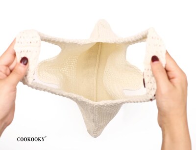 Foto 4 | Foto 4 | Bolsa De Playa Cookooky Ganchillo Estética Veraniega Malla Beige - Venta Internacional.