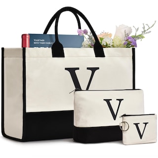 Foto 1 | Foto 1 | Bolsa Gassda Initial Canvas V-3pcs Para Mujer Con Monograma - Venta Internacional.