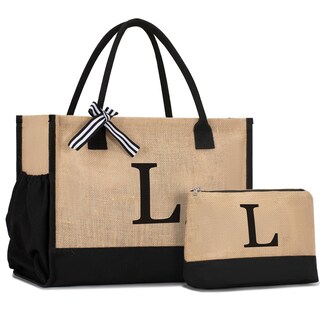 Foto 1 | Foto 1 | Bolsa De Lona Con La Inicial Gassda Para Regalos De Cumpleaños Para Mujer Juego De 2 Unidades - Venta Internacional.