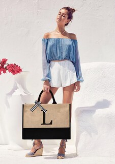 Foto 2 | Foto 2 | Bolsa De Lona Con La Inicial Gassda Para Regalos De Cumpleaños Para Mujer Juego De 2 Unidades - Venta Internacional.