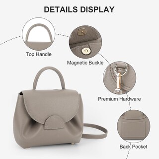 Foto 4 | Foto 4 | Bolso Bandolera Hicarry De Piel Sintética Con Asa Pequeña En La Parte Superior Para Mujer - Venta Internacional.