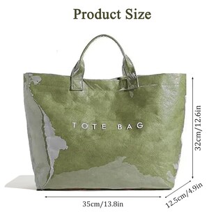 Foto 2 | Foto 2 | Bolso Bbiqi Para Mujer Bolso Grande De Pvc Con Estampado De Letras - Venta Internacional.