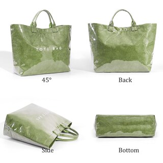 Foto 6 | Foto 6 | Bolso Bbiqi Para Mujer Bolso Grande De Pvc Con Estampado De Letras - Venta Internacional.