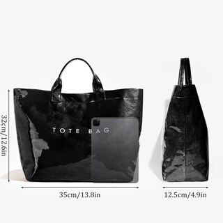 Foto 6 | Foto 6 | Bolsa De Mano Lushandy De Pvc Para Mujer Papel Kraft Con Estampado De Letras Transparente - Venta Internacional.