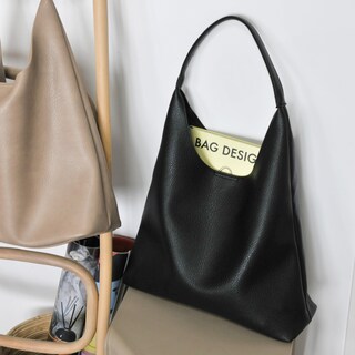 Foto 3 | Foto 3 | Bolso Hobo Hoxis De Cuero Vegano Suave Para Mujer (negro) - Venta Internacional.
