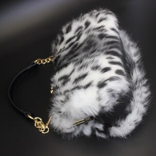 Foto 7 | Foto 7 | Bolso De Mano Fosrion Elegante Estampado De Leopardo Con Piel De Conejo Rex Para Mujer - Venta Internacional.
