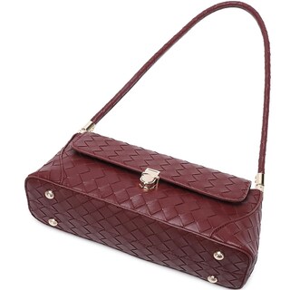 Foto 4 | Foto 4 | Bolso De Hombro Wsrydjdl Bolso Vintage Retro Clásico Rojo Vino - Venta Internacional.