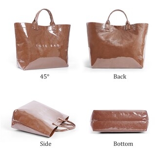 Foto 6 | Foto 6 | Bolso Bbiqi Para Mujer Bolso Grande De Pvc Con Estampado De Letras - Venta Internacional.