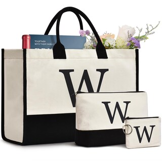 Foto 1 | Foto 1 | Bolsa De Lona Con Iniciales Gassda Para Mujer Con Bolsa De Maquillaje Y Monedero - Venta Internacional.
