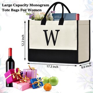 Foto 3 | Foto 3 | Bolsa De Lona Con Iniciales Gassda Para Mujer Con Bolsa De Maquillaje Y Monedero - Venta Internacional.