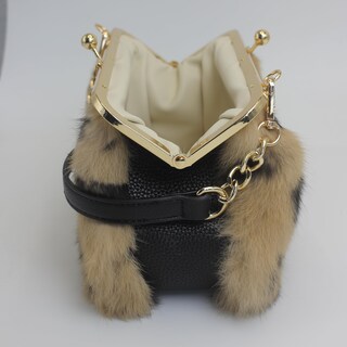 Foto 6 | Foto 6 | Bolso De Mano Fosrion Elegante Estampado De Leopardo Con Piel De Conejo Rex Para Mujer - Venta Internacional.