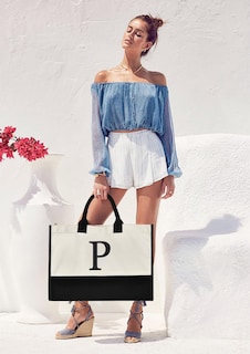 Foto 6 | Foto 6 | Bolsa De Lona Con Iniciales Gassda Para Mujer Con Bolsa De Maquillaje Y Monedero - Venta Internacional.