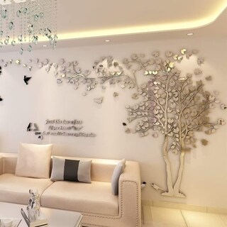 Foto 2 | Foto 2 | Adhesivos De Pared 3d Con Forma De Árbol Diseño De Árboles Y Pájaros - Venta Internacional.