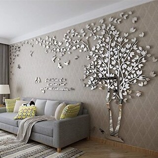 Foto 3 | Foto 3 | Adhesivos De Pared 3d Con Forma De Árbol Diseño De Árboles Y Pájaros - Venta Internacional.