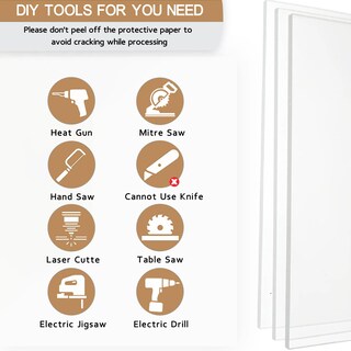 Foto 4 | Foto 4 | Lámina Acrílica De Plexiglás Adtda De 6 Mm De Grosor (40 X 50 Cm)  2 Piezas - Venta Internacional.