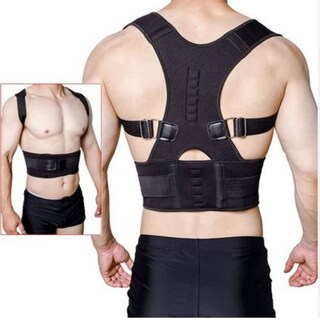 Foto 5 | Foto 5 | Corrector De Postura Para Espalda Unisex Con Imanes L/xl Negro - Venta Internacional.