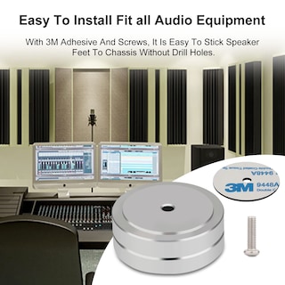 Foto 6 | Foto 6 | Patas Amplificadoras Monosaudio Con Aislamiento De Audio  4 Unidades  40 X 15 Mm  Color Plateado - Venta Internacional.